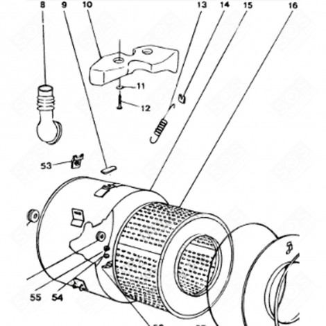 FRETTE RESSORT (REPÈRE 14) LAVE-LINGE - C00019675