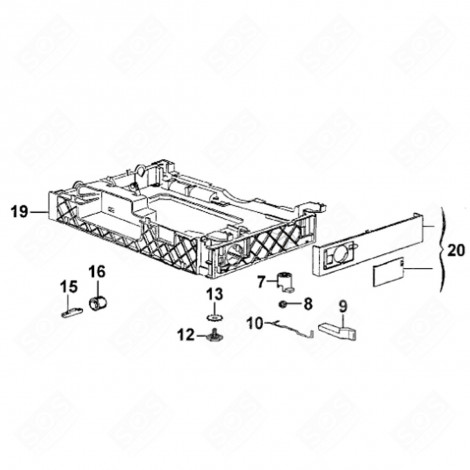 RONDELLE PLATE D'ORIGINE (REPÈRE 13) LAVE-LINGE - 3422100101