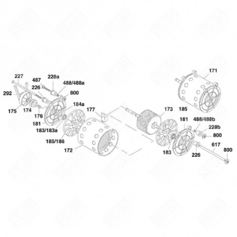 RIVET (REPÈRE 488) LAVE-LINGE - 92466655