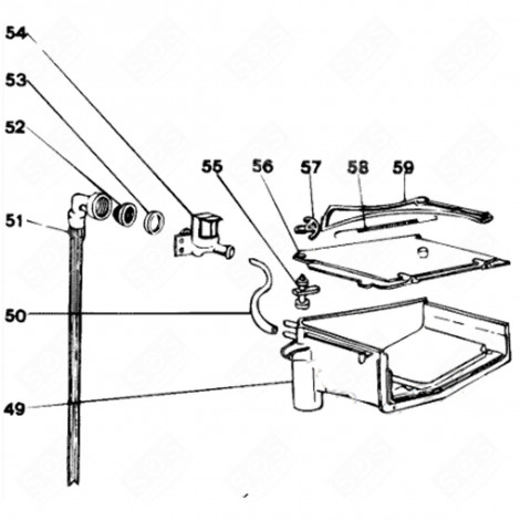 RESSORT DISTRIBUTEUR (REPÈRE 58) LAVE-LINGE - C00019708