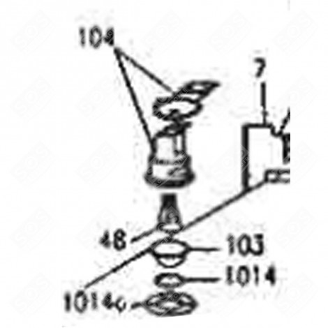 VERRE DE LAMPE (REPÈRE 103) FOUR, CUISINIÈRE - 93499408