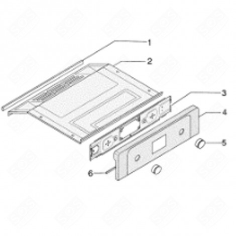 TABLEAU DE BORD (REPÈRE 3) FOUR, CUISINIÈRE - C00097941