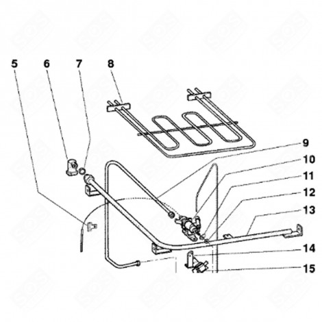 CLIPS BULBE THERMOSTAT (REPÈRE 5) FOUR, CUISINIÈRE - C00082729