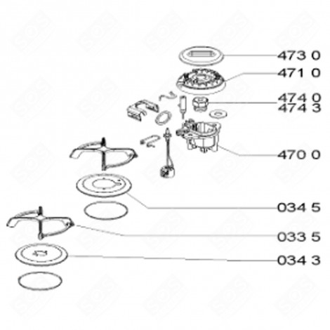 COUVERCLE (REPÈRE 034 3) FOUR, CUISINIÈRE - 481246228842