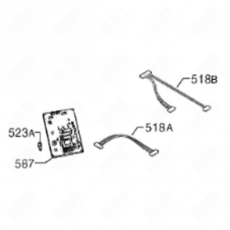 CÂBLAGE PROGRAMMATEUR, SÉLECTEUR (REPÈRE 518B) FOUR, CUISINIÈRE - 3576756039