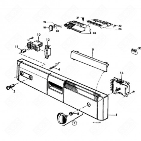 VERROU DE PORTE (REPÈRE 21) FOUR, CUISINIÈRE - 1502331000