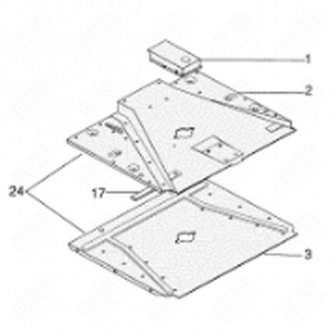 JOINT VENTILATEUR TANGENTIEL (REPÈRE 17) D'ORIGINE FOUR, CUISINIÈRE - C00138844, 482000090901