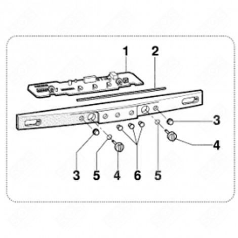 COUVRE-BOUTON BLANC (REPÈRE 3) RÉFRIGÉRATEUR, CONGÉLATEUR - C00115574