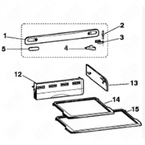 COUVERCLE SUPER FREEZER (REPÈRE 12) RÉFRIGÉRATEUR, CONGÉLATEUR - C00174992