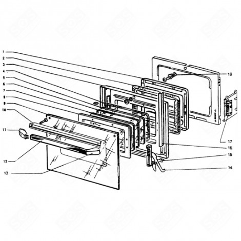 VITRE EXTÉRIEURE DE PORTE (REPÈRE 9) FOUR, CUISINIÈRE - C00125897