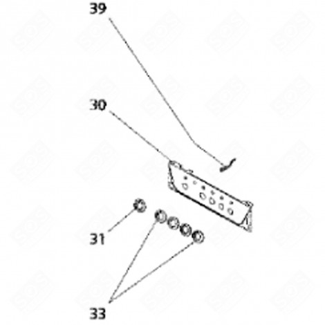 BANDEAU (REPÈRE 30) FOUR, CUISINIÈRE - 95X3103