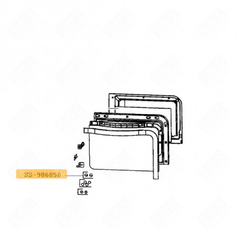 LOT DE 2 VIS FOUR, CUISINIÈRE - SS-986856