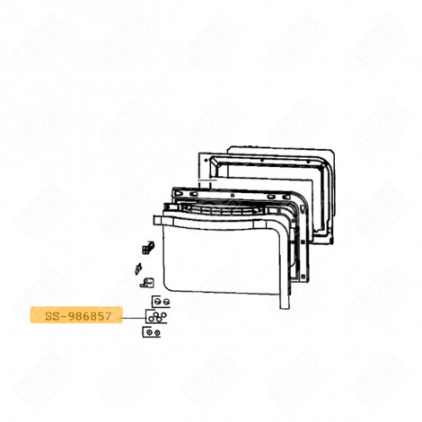 LOT DE 4 RONDELLES EN SILICONE FOUR, CUISINIÈRE - SS-986857