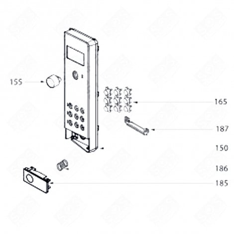 TOUCHE (REPÈRE 165) FOUR MICRO-ONDES - 74X0792