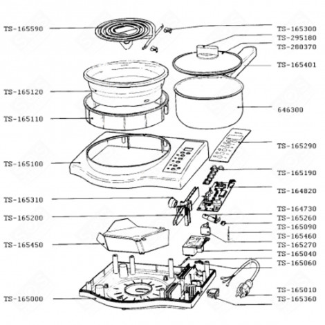 SÉCURITÉ DE PORTE, FERMETURE, VERROU (REPÈRE TS-165270) LAVE-LINGE - TS-165270