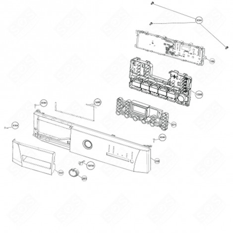 FAÇADE DE BOITE À PRODUIT (REPÈRE 197) LAVE-LINGE - 2828119686