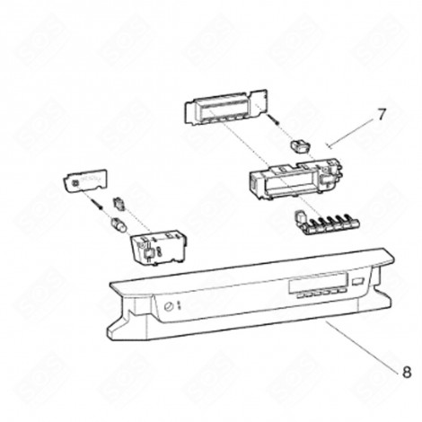 TABLEAU DE BORD LAVE-VAISSELLE - C00295079, 482000089175