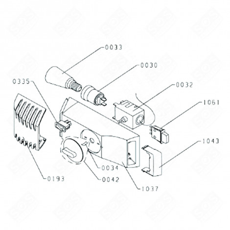 THERMOSTAT (REPÈRE 032) RÉFRIGÉRATEUR, CONGÉLATEUR - AS0053852