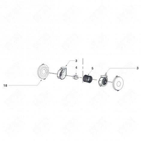 MOTEUR (REPÈRE 4) HOTTE - AS0035211