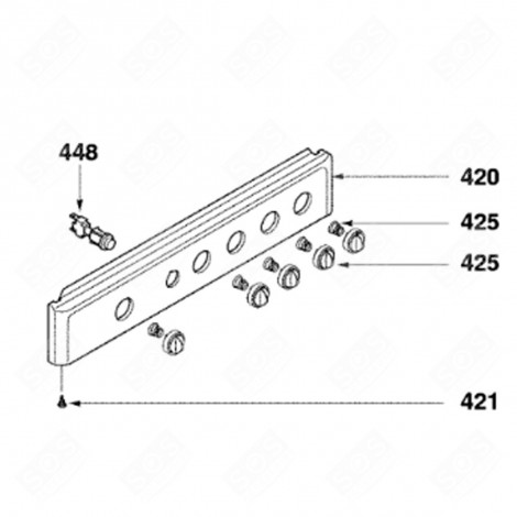 MANETTE THERMOSTAT (REPÈRE 425) FOUR, CUISINIÈRE - 74X3006