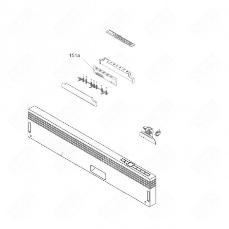 MODULE PROGRAMMÉ REPÈRE 151A LAVE-VAISSELLE - 49033018