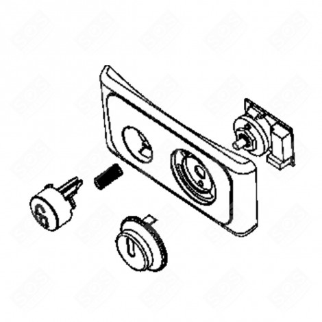 CADRAN COMPLET + COMMUTATEUR ROBOT MÉNAGER - MS-0A12107