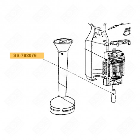 SUPPORT DE LAME D'ORIGINE ROBOT MÉNAGER - SS-798076