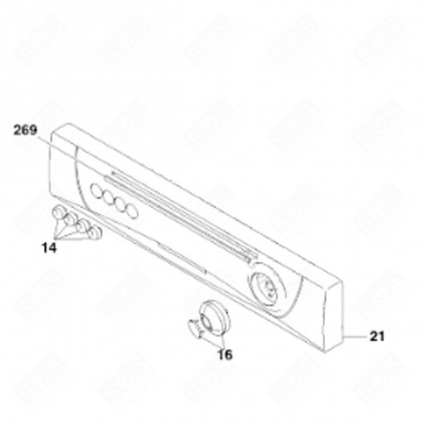 MANETTE TIMER (REPÈRE 16) LAVE-VAISSELLE - 41011633