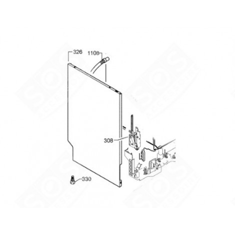 CHARNIÈRE (REPÈRE 308) LAVE-VAISSELLE - 4055179909