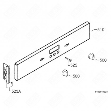 BOUTON (REPÈRE 500) FOUR, CUISINIÈRE - 3550389047