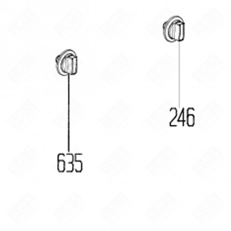 MANETTE THERMOSTAT (REPÈRE 246) FOUR, CUISINIÈRE - 250315108