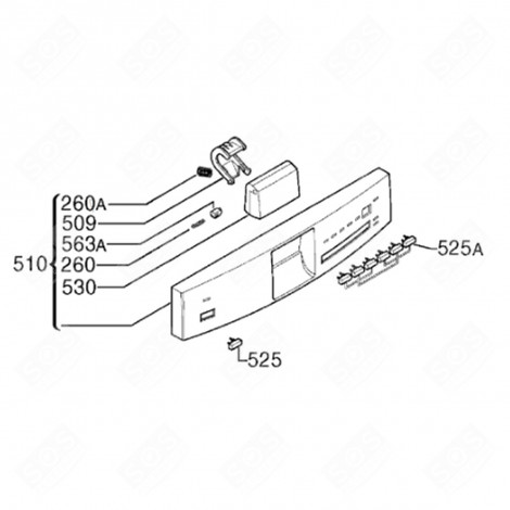 TOUCHE (REPÈRE 525) LAVE-VAISSELLE - 1528655200