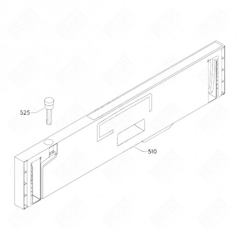 BANDEAU (REPÈRE 510) LAVE-VAISSELLE - 140026611016