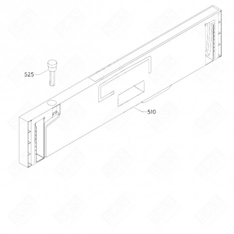 BANDEAU (REPÈRE 510) LAVE-VAISSELLE - 140003091034