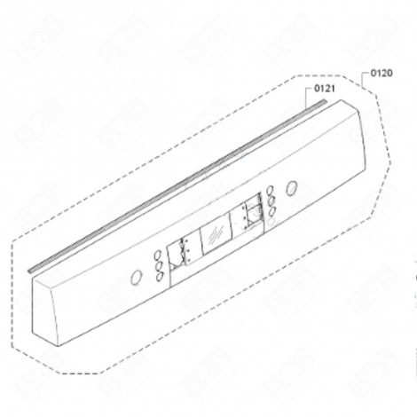 BANDEAU (REPÈRE 120) LAVE-VAISSELLE - 00675474, 675474