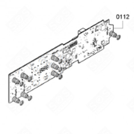 CARTE ÉLECTRONIQUE, MODULE DE COMMANDE LAVE-LINGE - 00655051