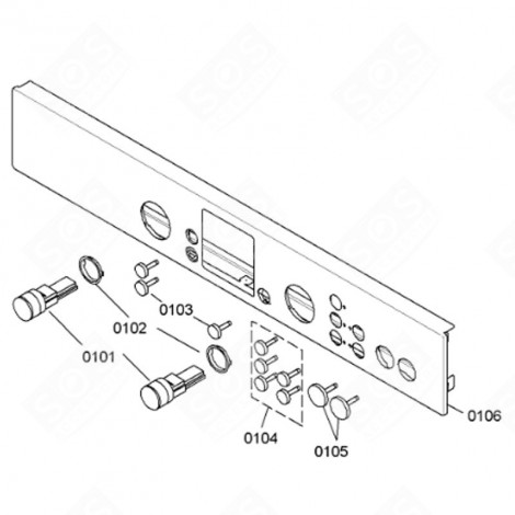 BOUTON FOUR, CUISINIÈRE - 00606148