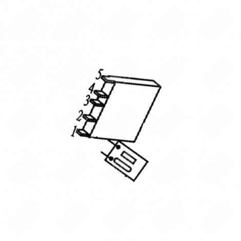 RÉSISTANCE + THERMOSTAT FUSIBLE D'ORIGINE RÉFRIGÉRATEUR, CONGÉLATEUR - SS-1810001761, SS-1810001762