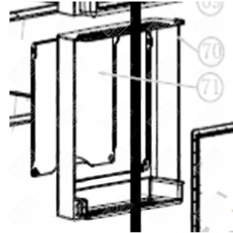 KIT DAMPER (REPÈRE 70) RÉFRIGÉRATEUR, CONGÉLATEUR - FR000950