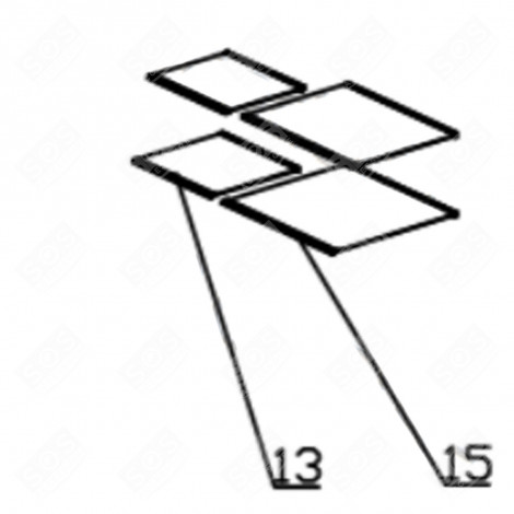 CLAYETTE, ÉTAGÈRE VERRE RÉFRIGÉRATEUR, CONGÉLATEUR - FR007159