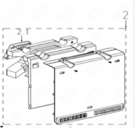 MOTEUR VENTILATEUR (REPÈRE 2.1) RÉFRIGÉRATEUR, CONGÉLATEUR - FR000375