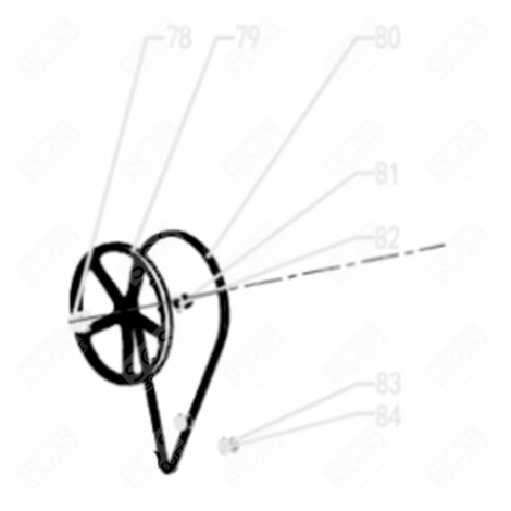 VIS POULIE (REPÈRE 81) LAVE-LINGE - LA000754