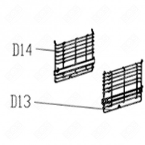 GRILLE LATERALE G FOUR, CUISINIÈRE - CU000586