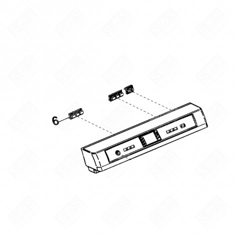 ENSEMBLE TOUCHES REPÈRE 6 D'ORIGINE LAVE-VAISSELLE - C00298042, 482000089354