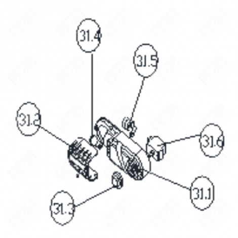 BOITIER THERMOSTAT (REPÈRE 31.1) RÉFRIGÉRATEUR, CONGÉLATEUR - FR005717