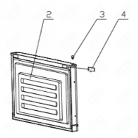 PORTE FREEZER (REPÈRE 2) RÉFRIGÉRATEUR, CONGÉLATEUR - FR001688