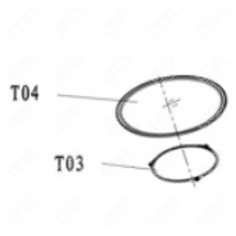 PLATEAU VERRE (REPÈRE T04) FOUR, CUISINIÈRE - CU004771