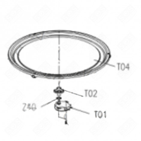 SUPPORT PLATEAU (REPÈRE T04) FOUR, CUISINIÈRE - CU000338