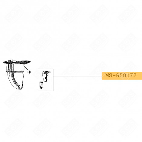 INTERRUPTEUR + SUPPORT ROBOT MÉNAGER - MS-650172, MS-652756