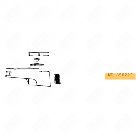 GRILLE ARRIÈRE GRISE ROBOT MÉNAGER - MS-650723, MS-652806